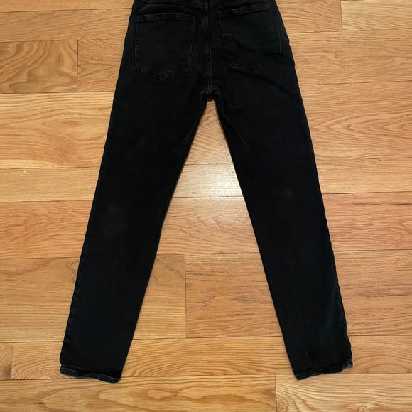 Denim Forum - The Yoko High Rise Slim Jeans Black Size 24 (28L)
